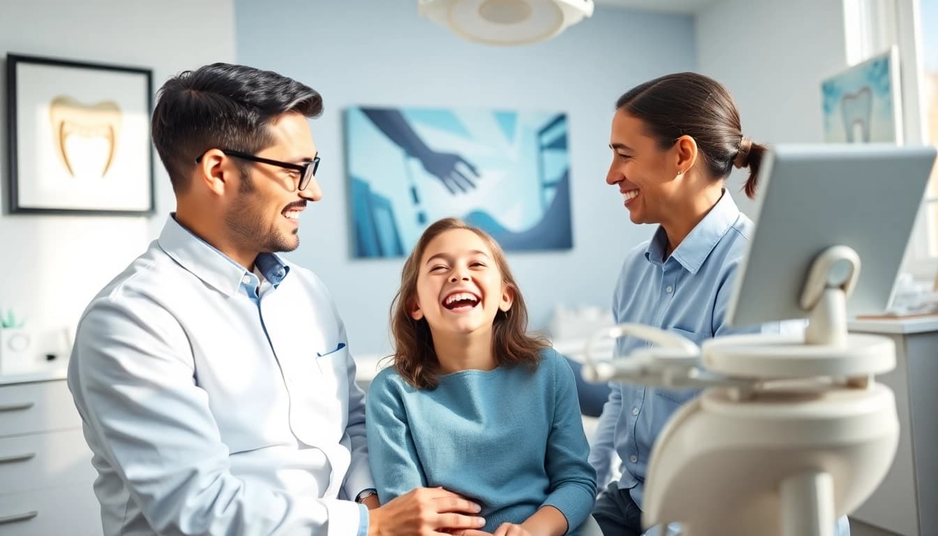 Engaging consultation at level orthodontics north with a professional orthodontist and patient.