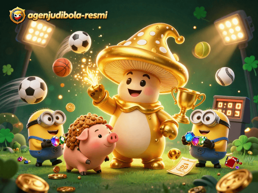 Bet on exciting matches at agenjudibola-resmi, where thrilling sports betting meets vibrant golden wizardry.
