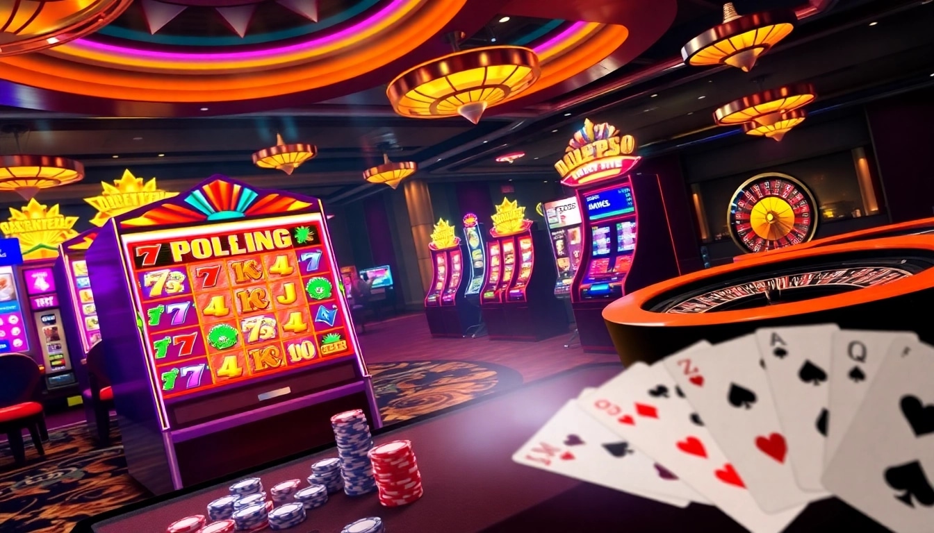 Experience the thrill of slot pragmatic play with a vibrant casino scene of joyful spinning reels.
