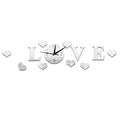 Decorative LOVE Stereo Acrylic Wall Clock