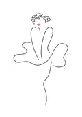 Abstract Lady Line Drawing Nordic Wall Art