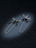 Long Chain Tassel Earrings