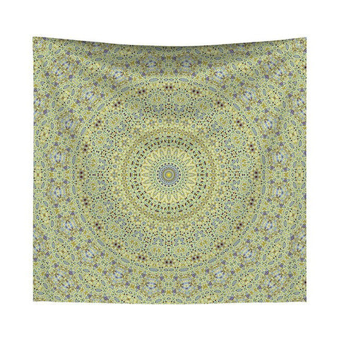 Black Mandala Indian Tapestry