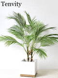 Plastic Artificial Palm Leaf Plants