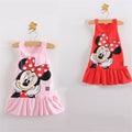 Minnie Cartoon Cotton Flower Dress