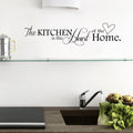 New Kitchen is Heart of the Home Letter Pattern Wall Sticker