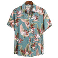 Ethnic Printed  Hawaiian Henley Shirt