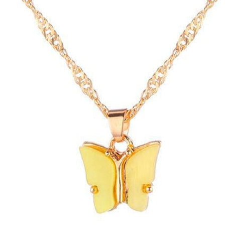 Cute Butterfly Pendant Necklace