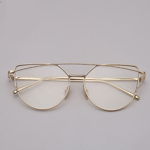 Vintage Metal Reflective Glasses