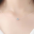 Zircon Diamond Pendant Necklace