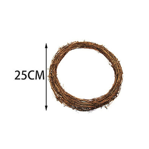 Wreath Rattan Hoop Ring