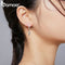 Turquoise Stone Feather Dangle Earrings