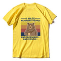Camping Bear Summer Cotton T-Shirt