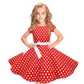 Vintage Polka Dot Princess Swing Dress
