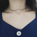 Metal Heart Shaped Power Necklace