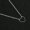 Metal Heart Shaped Power Necklace