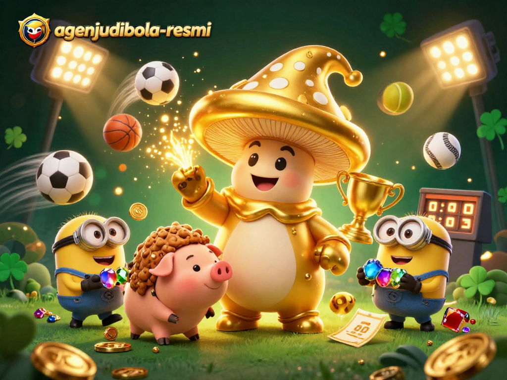 Bet on exciting matches at agenjudibola-resmi, where thrilling sports betting meets vibrant golden wizardry.