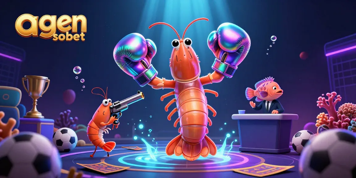 Experience thrilling sports betting with agen sbobet in this vibrant, action-packed illustration.