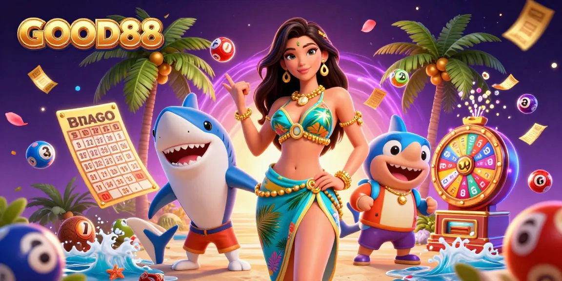Experience exciting gameplay at GOOD88 with vibrant lottery balls and dynamic casino elements.