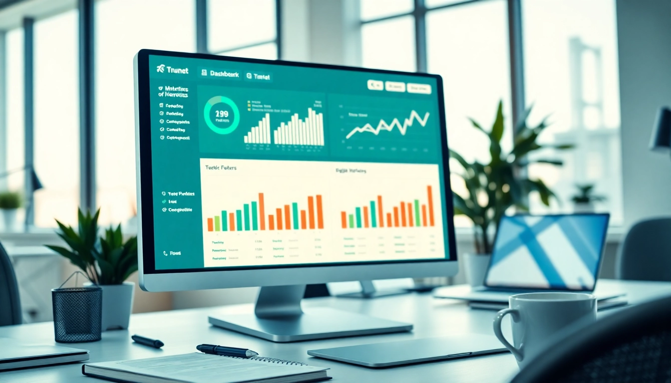 Visualize smm reseller panel analytics displayed on a modern workspace dashboard