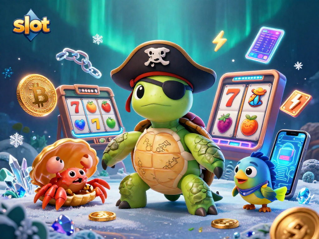 Slot unik dengan kura-kura bajak laut dan simbol keberuntungan, menjanjikan pengalaman gaming menarik.