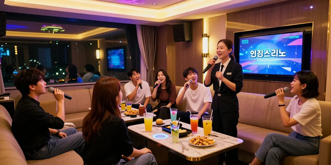 Fun night out at 인천쓰리노 karaoke lounge with lively atmosphere and vibrant decor.