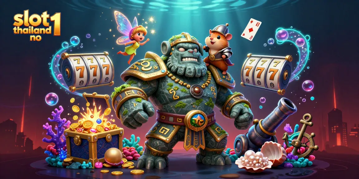 Experience thrilling wins with slot thailand no 1 in this vibrant 3D casino illustration.