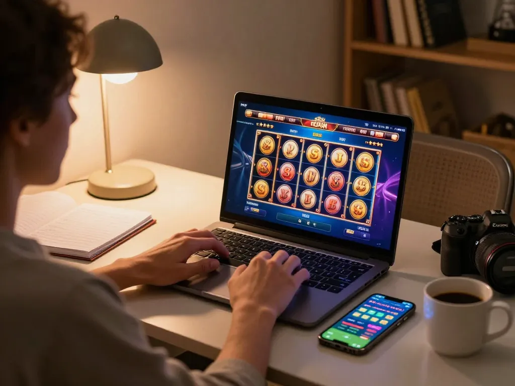 Gambling strategies unfold at Canada online casinos Reddit, showcasing vibrant slots interface and sports betting activity.