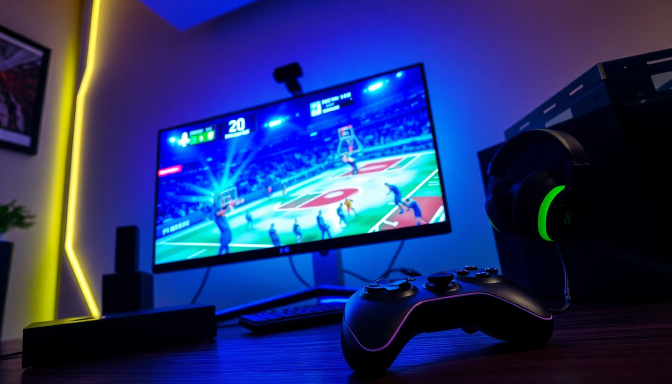 Experience the thrill of winning with the Best nba2k zen script settings displayed in an engaging gaming setup.