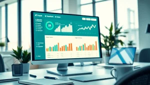 Visualize smm reseller panel analytics displayed on a modern workspace dashboard
