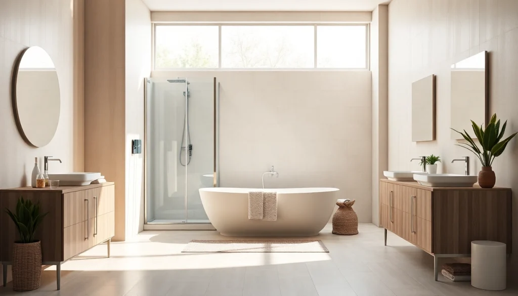 Erleben Sie erstklassige Badezimmerlösungen von sonni sanitär GmbH mit stilvollen Duschkabinen und Möbeln.