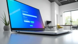 Create a pay link for a file using an intuitive digital payment interface on a laptop.