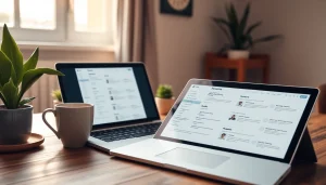 Create professional resumes easily with our Resume Builder interface showcased on devices.