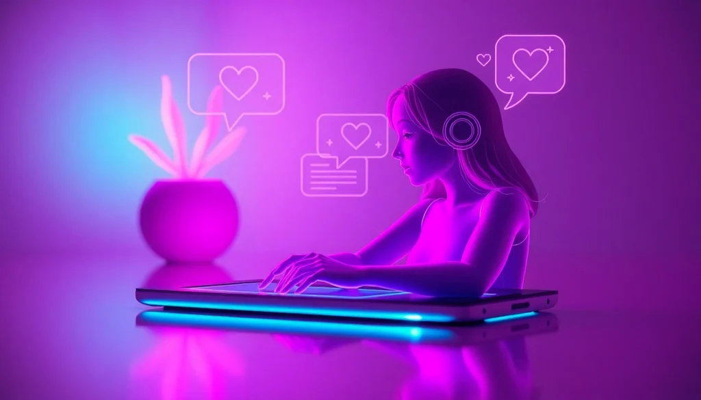 Engaging AI chatbot interface for intimate conversations, focusing on sex AI chat