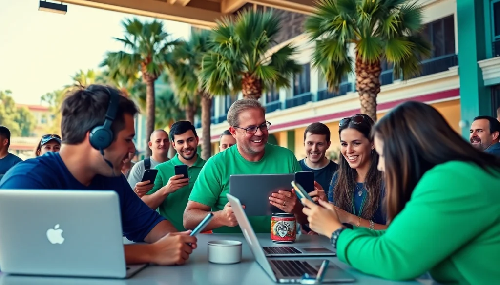 Engaged fans participating in online sports betting South Carolina, showcasing excitement and enthusiasm.