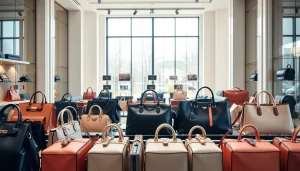 고퀄리티의 레플리카사이트 제품이 진열된 전문 매장 모습.