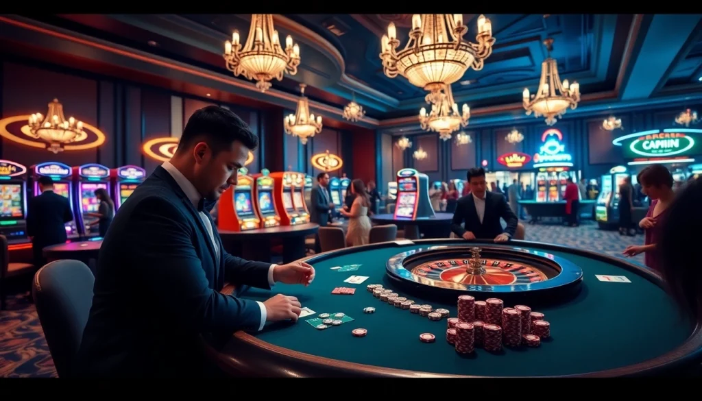 Experience the thrilling atmosphere of Trang chủ U888 with real casino games and vibrant betting scenes.