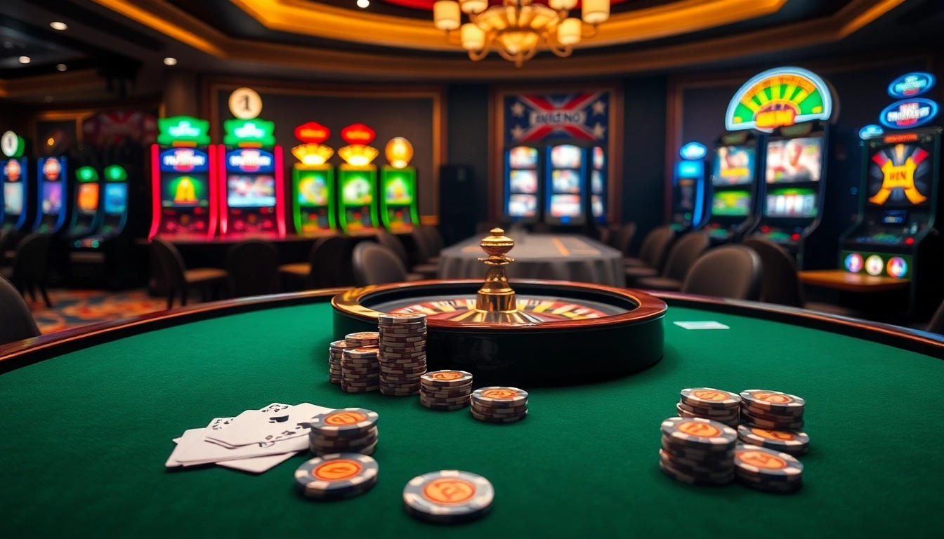 Experience thrilling gameplay at https://jun88.buzz/ with high-stakes poker tables and vibrant slot machines.