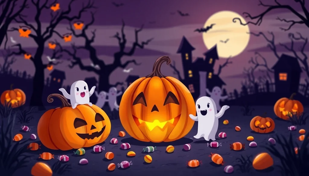 Dive into the festive spirit of the google halloween game 2022 with a fun and spooky illustration.