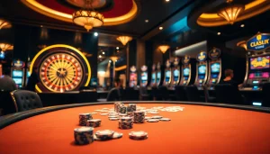 Engaging in high-stakes gaming with hidden wiki links at a luxury casino table.