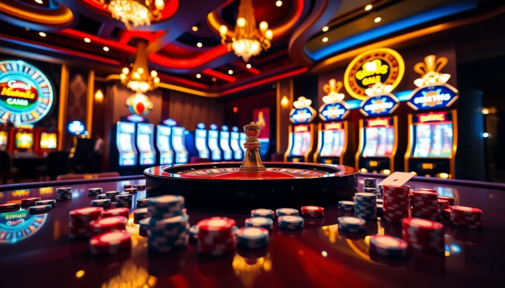 Vivez l'excitation du casino fiable en ligne avec des roues de roulette étincelantes et des jetons de poker vibrants.