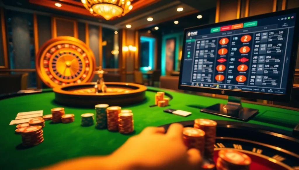 Vivez des jeux palpitants dans un casino fiable en ligne avec des tables excitantes, des cartes et une roue de roulette.