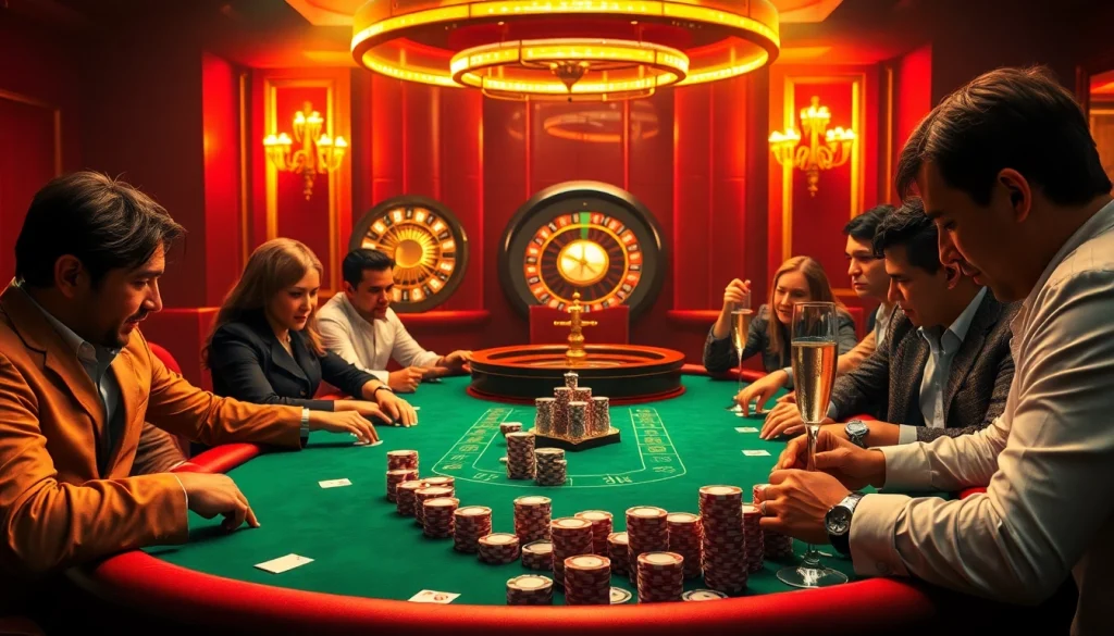 Vivez l'excitation du casino fiable en ligne avec des joueurs profitant du poker et de la roulette !