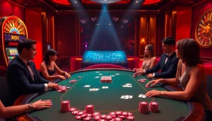 Experience thrilling gameplay at Hay88's luxurious casino with vibrant poker games.