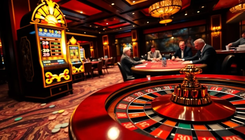 Vivez l'excitation du casino fiable en ligne avec des éléments de roulette et de poker vibrants.