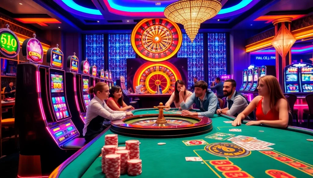 situs bangsawan88 offers thrilling casino gameplay with vibrant slot machines and poker tables.